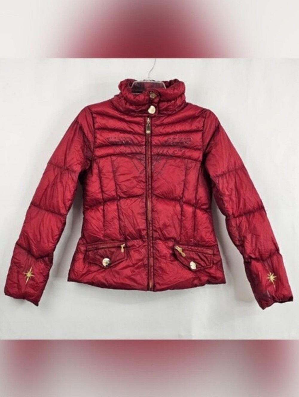 Robe Factory DC Comics Red Wonder Woman Goose Down Puffer Jacket, Sz M